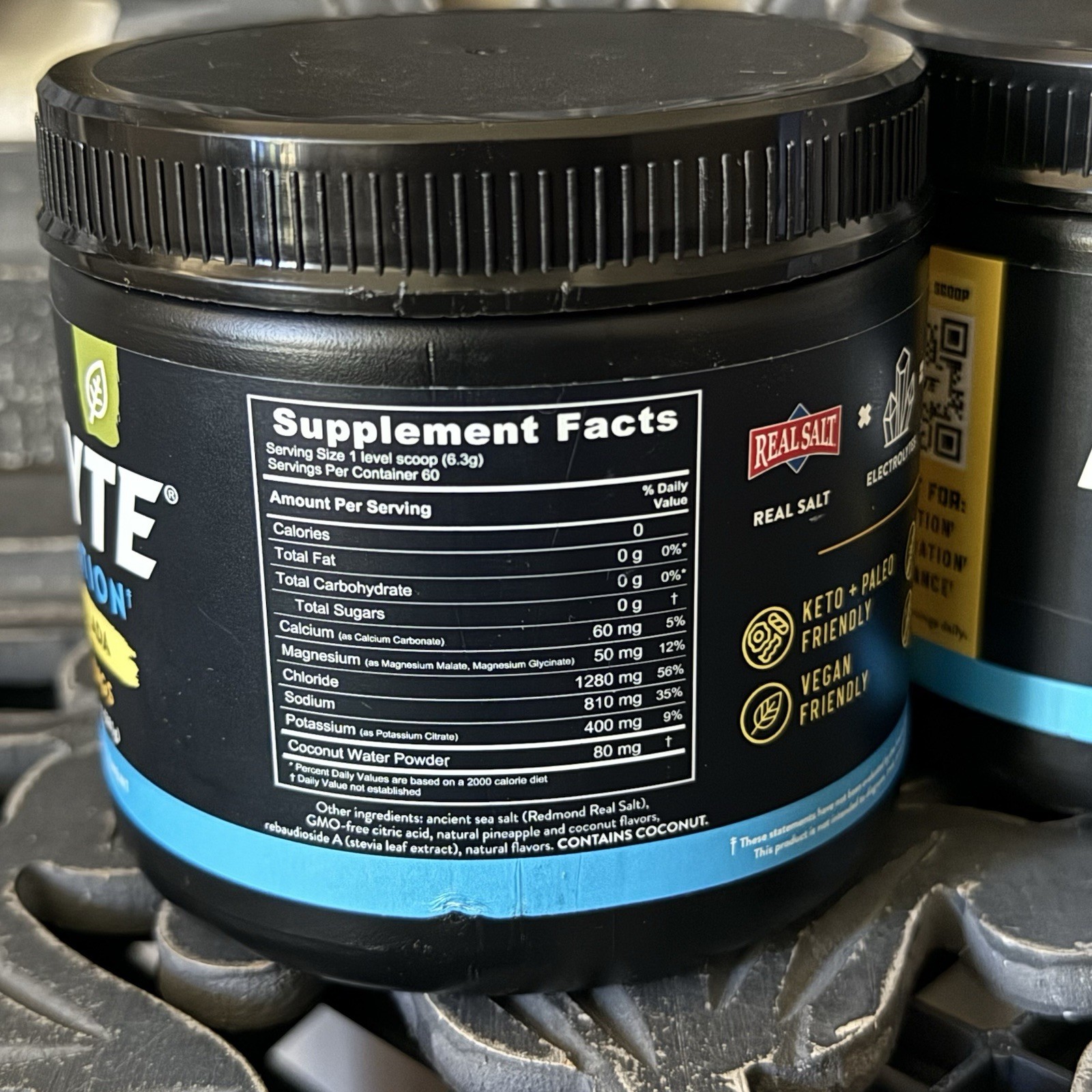 Redmond Re-Lyte Relyte Hydration Pina Colada Bundle of 2 Electrolyte Powder