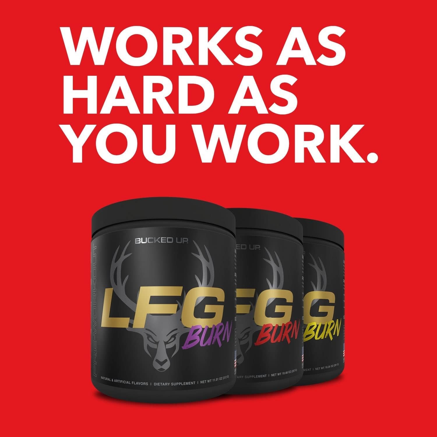 BUCKED UP LFG PRE-WORKOUT FAT LOSS ENERGY FOCUS 30 SERVINGS – TROPICAL