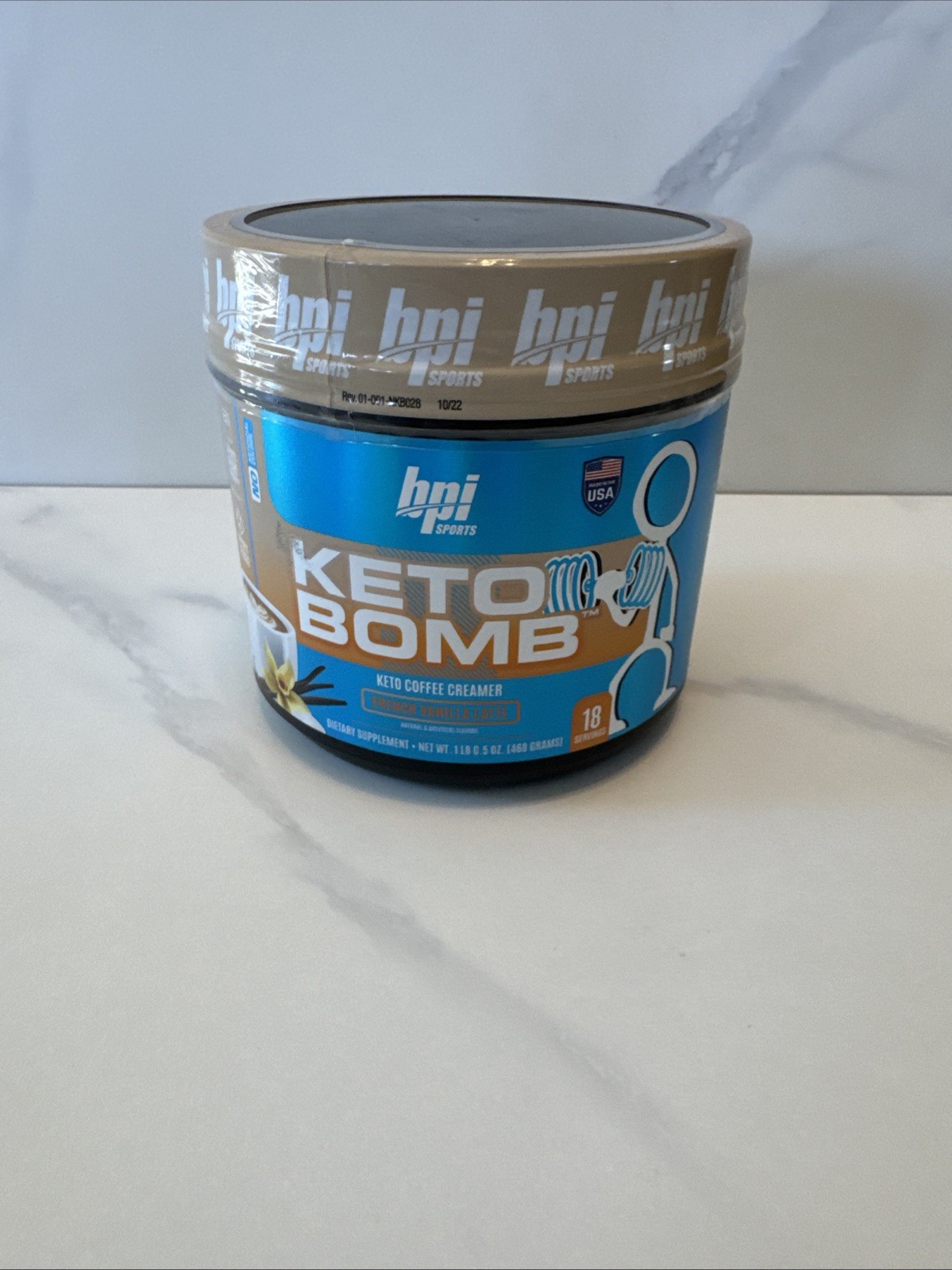 BPI Sports Keto Bomb Weight Loss Coffee Creamer Exp. 12/26 French Vanilla Latte