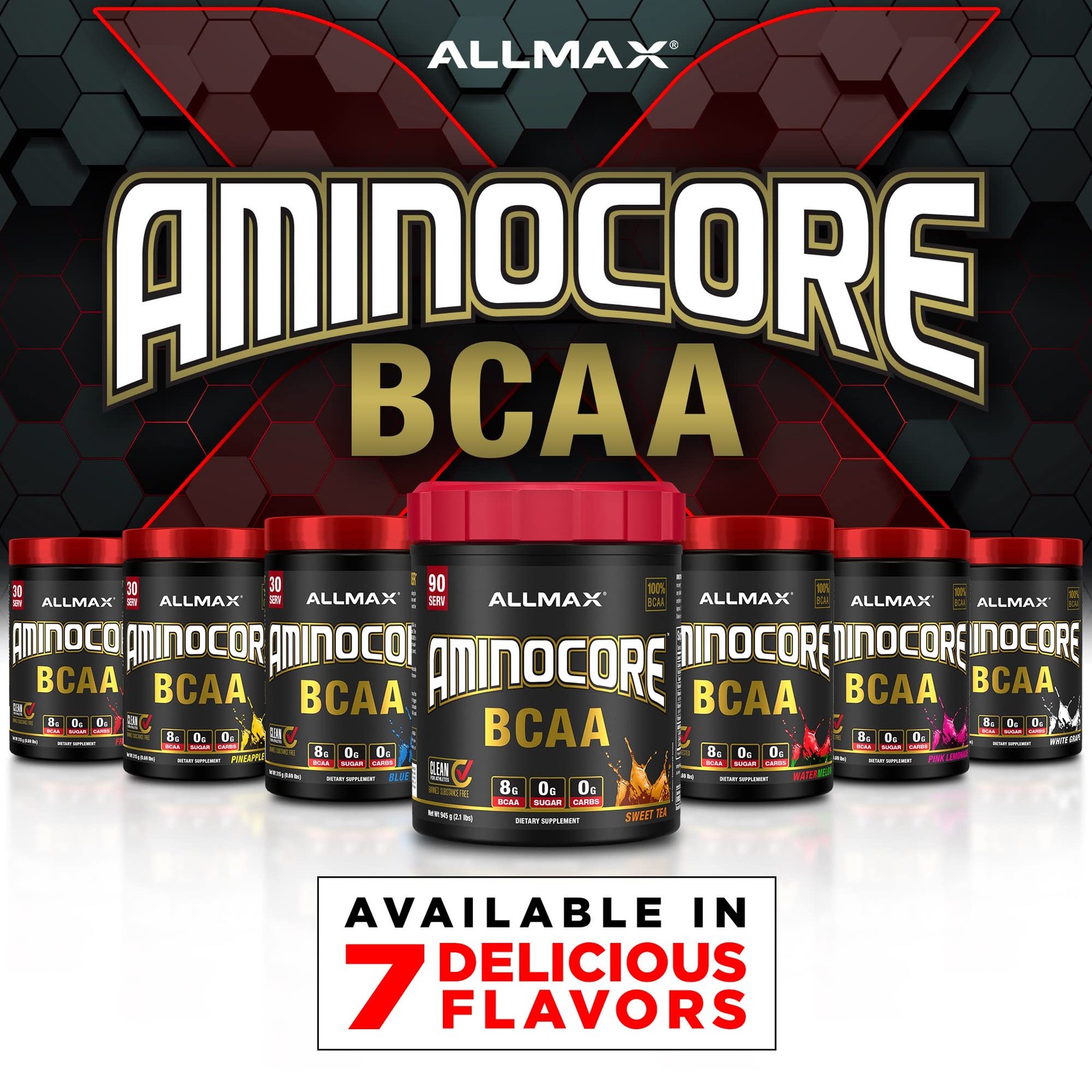 AminoCore BCAA Supplement Powder for Muscle Growth Recovery and Energy Boost