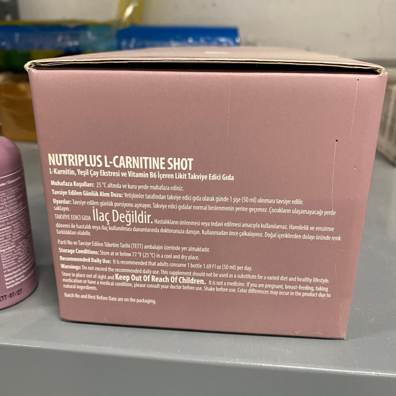 Farmasi Nutriplus L Carnitine Shot Drink 1500 Mg L Carnitine Green Tea Extract