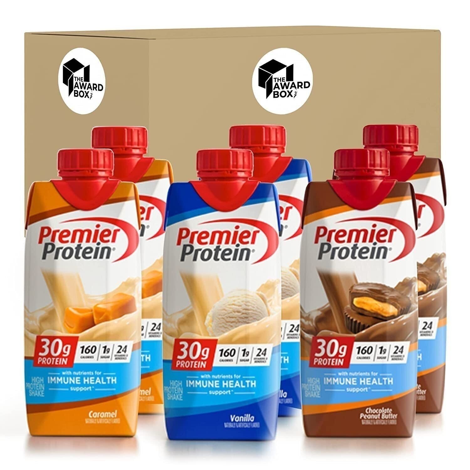 Premier Protein Shakes 6 Bottles Variety Pack in The Award Box Packaging 11…