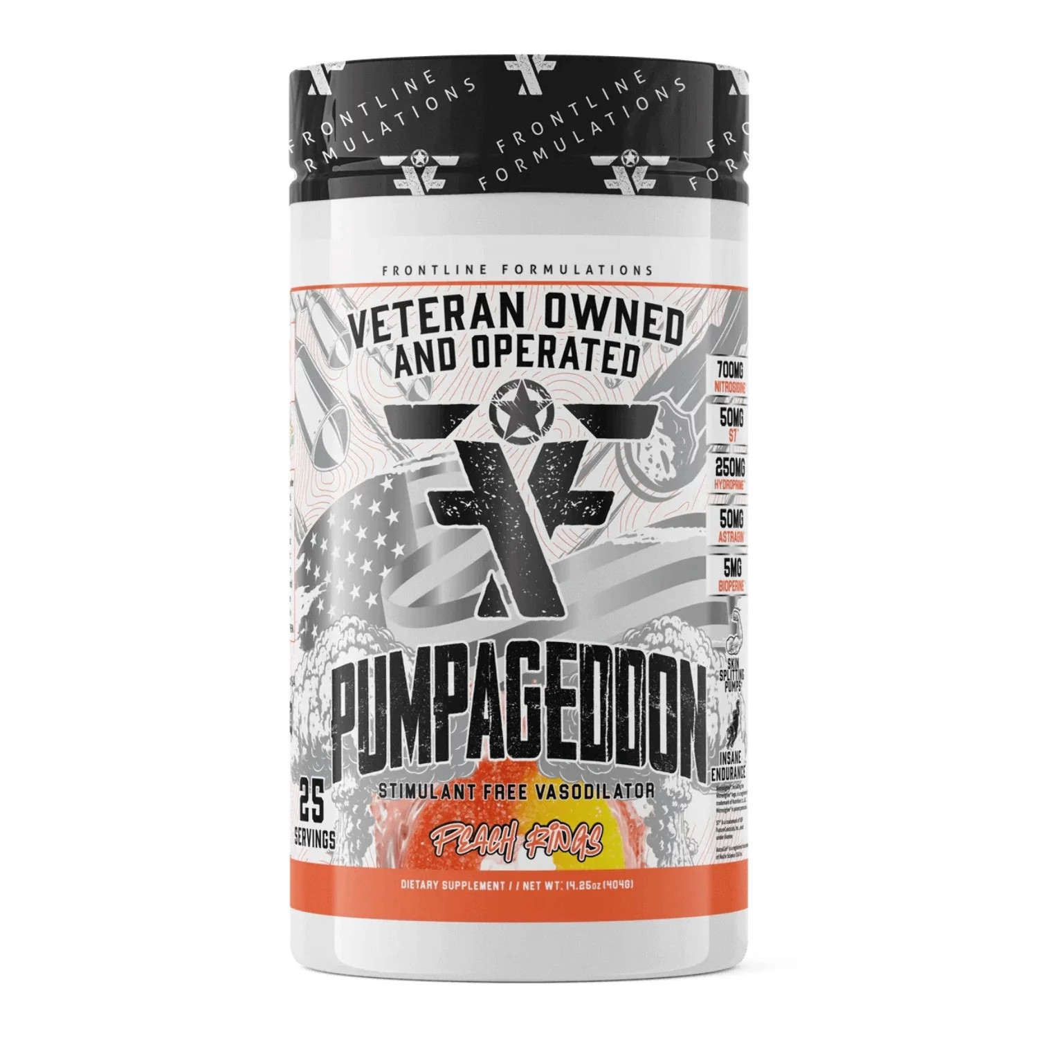Frontline Formulations Pumpageddon, Non Stim Pre-Workout Powder, Explosive Worko