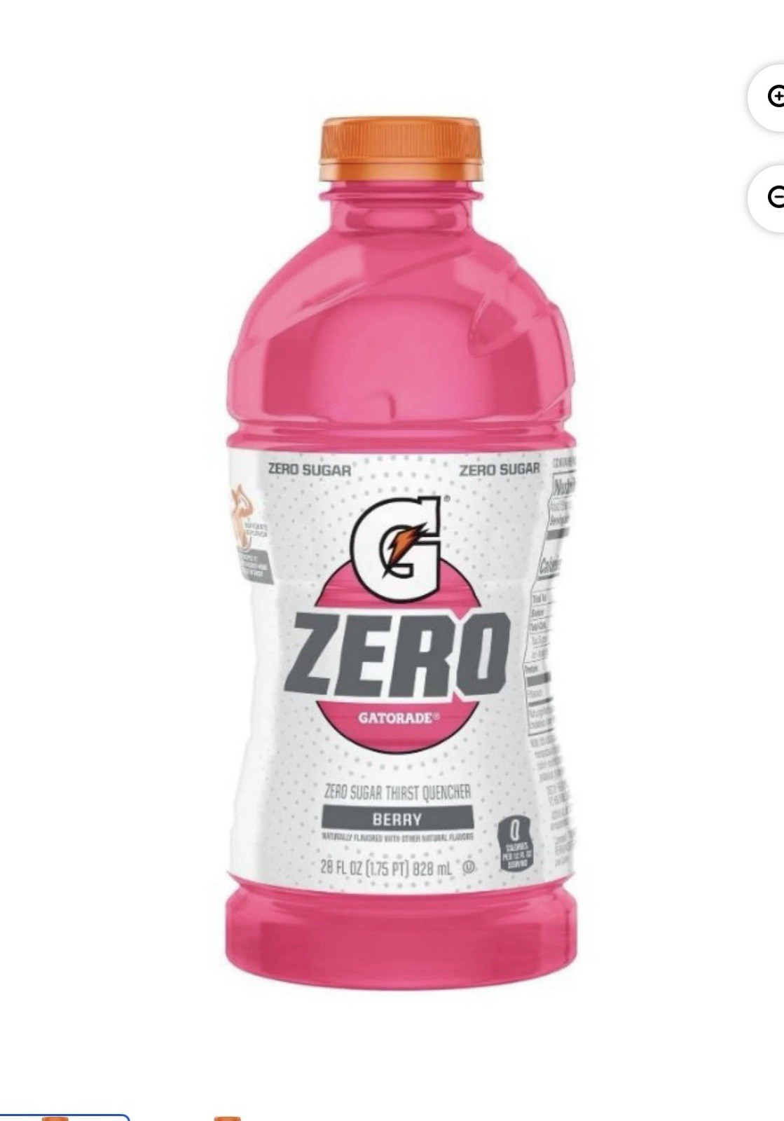 Gatorade G ZERO Sugar Hydration BERRY 28 Oz. (10 Bottles) Electrolyte