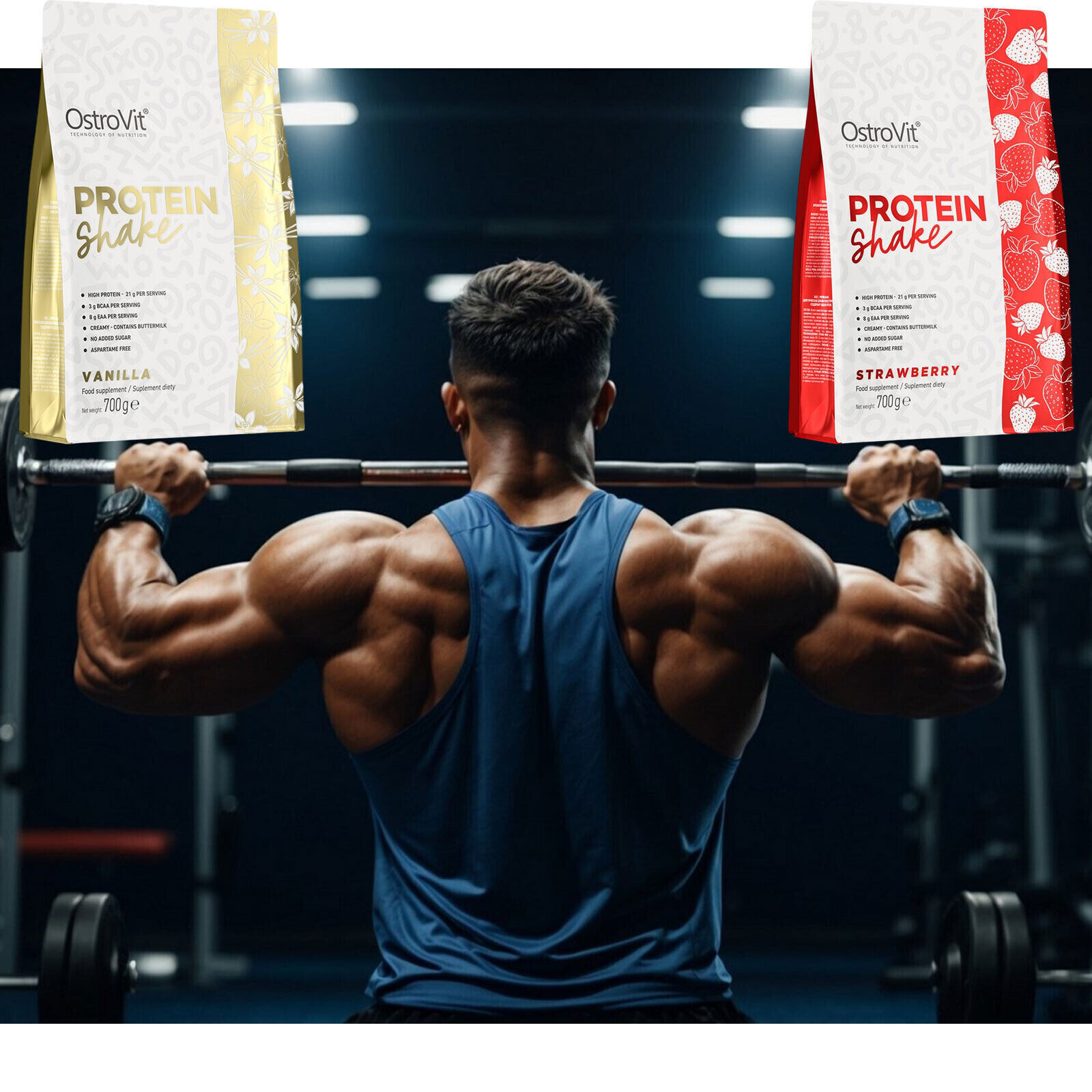 PROTEIN SHAKE 700 G – 21 g per serving -Delicious- High-quality protein content