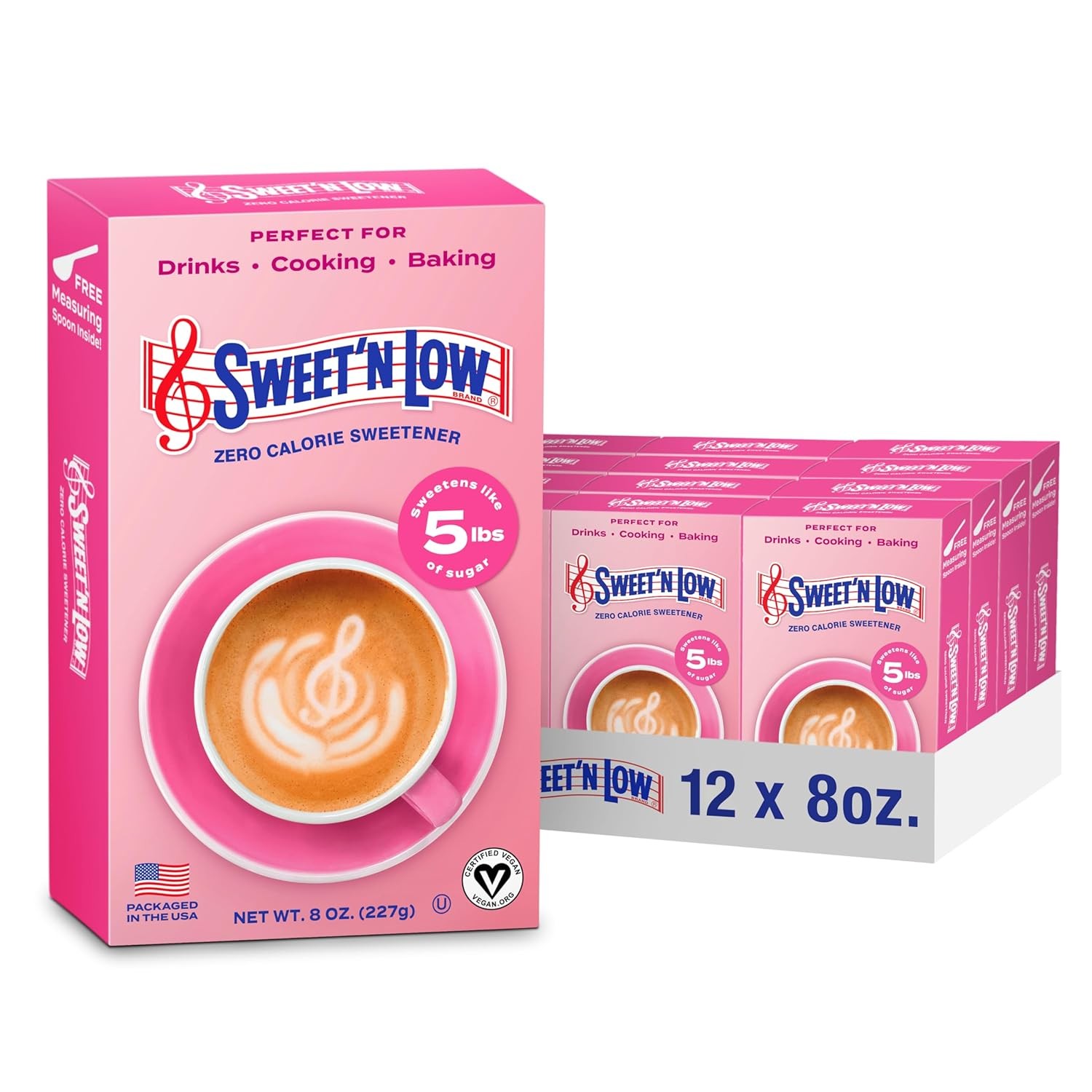 Sweet’N Low Zero Calorie Bulk Sweetener, 8 oz. Box, 12 8 Ounce (Pack of 12)