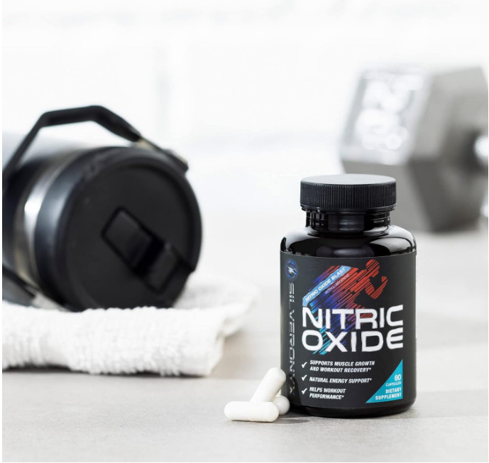 Oxido Nitrico Y L-Arginina Extra Fuerte Para Aumentar La Energia Muscular 60 Ct