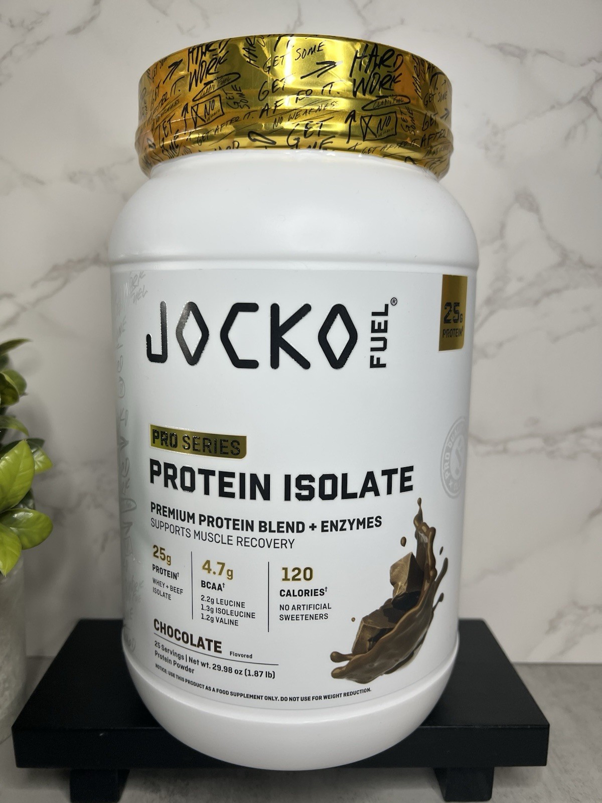 Jocko Fuel Pro Series Protein Isolate Powder Chocolate 29.98oz Exp 03/2029