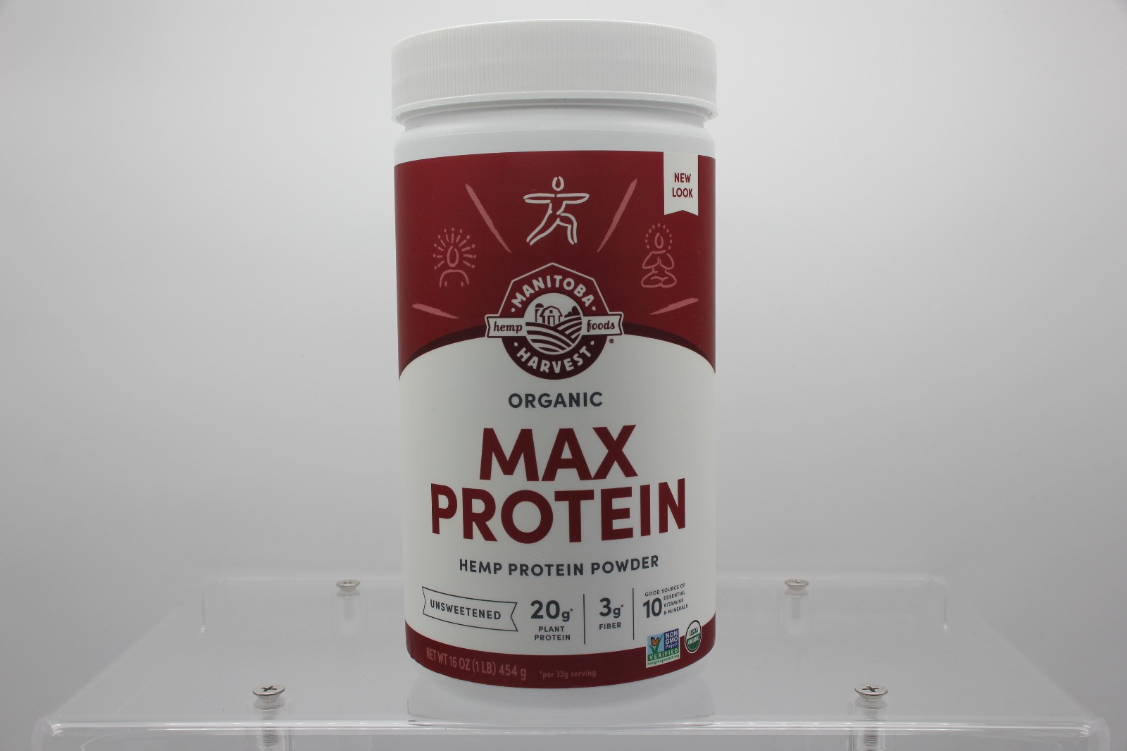 Manitoba Harvest Organic Unsweetened Max Plant Protein Powder, 20g, 14 Servings