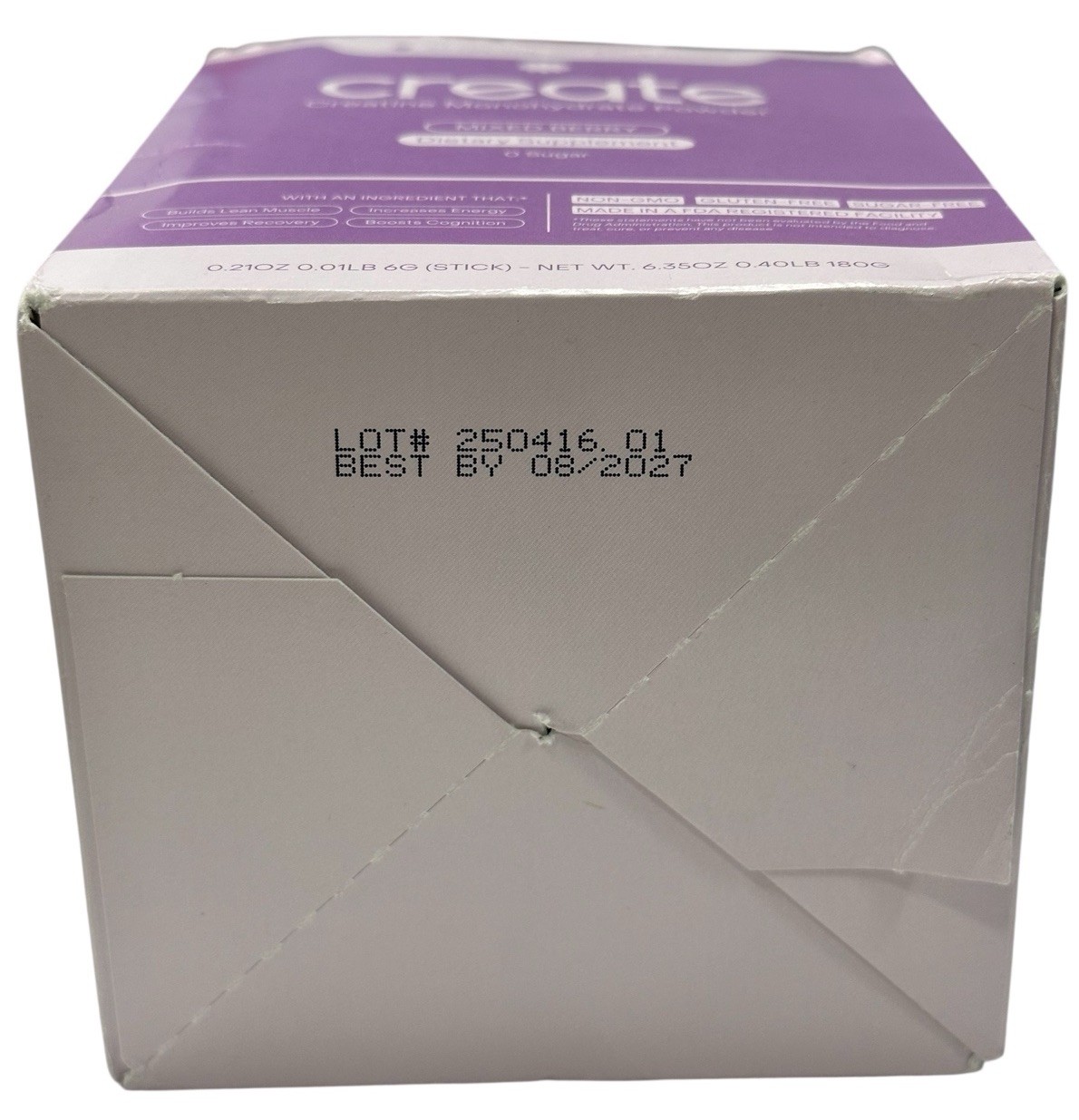 Create Creatine Monohydrate Powder Mixed Berry Dietary Supplement 30 sticks New