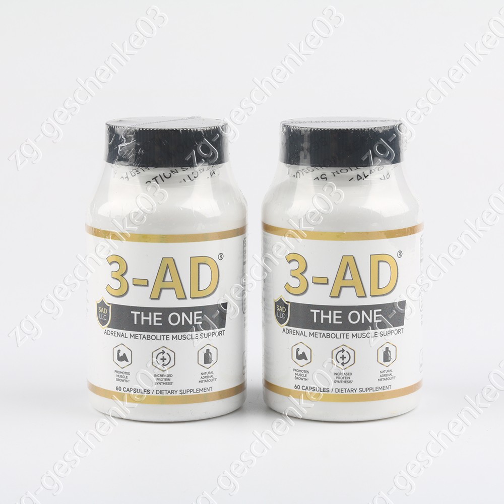 3-AD® 25mg Muscle Support Supplement – 60 Capsules – Patented Formula（1-3 pack）