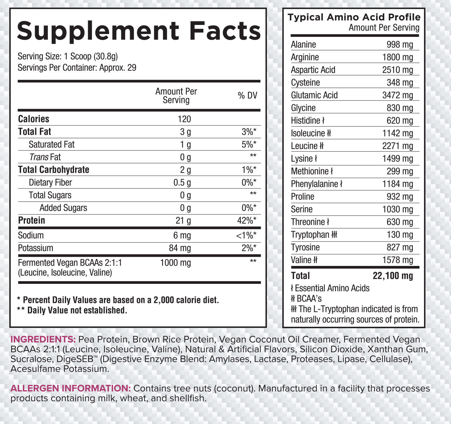 Core Nutritionals VEGAN Plant-Based Protein Blend – 29 Servings – ALL Flavors