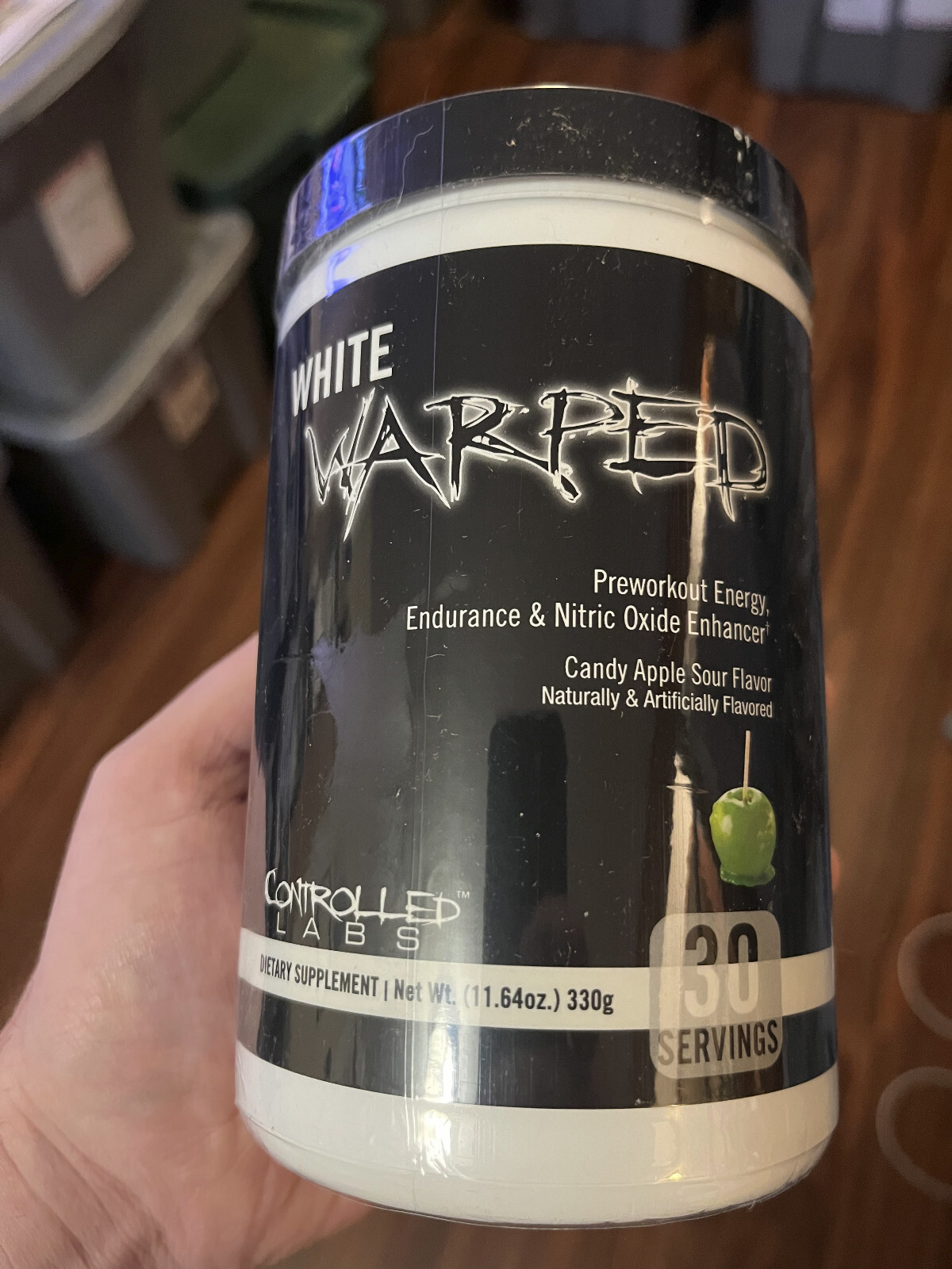 Controlled Labs White Warped Pre-Workout, 30 Servings SOUR CANDY APPLE FLAVOR