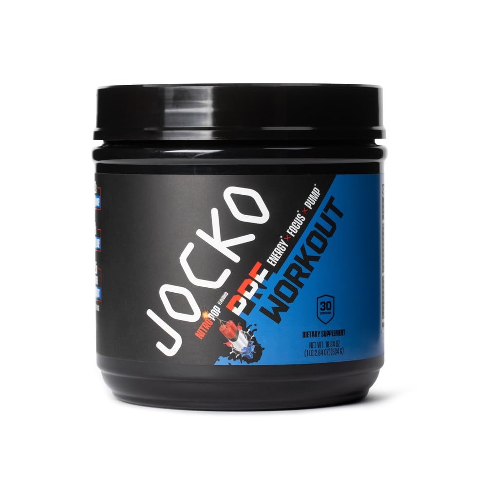 Jocko Fuel Pre Workout for Men & Women – High Stim Low 1.14 Pound (Pack of 1)
