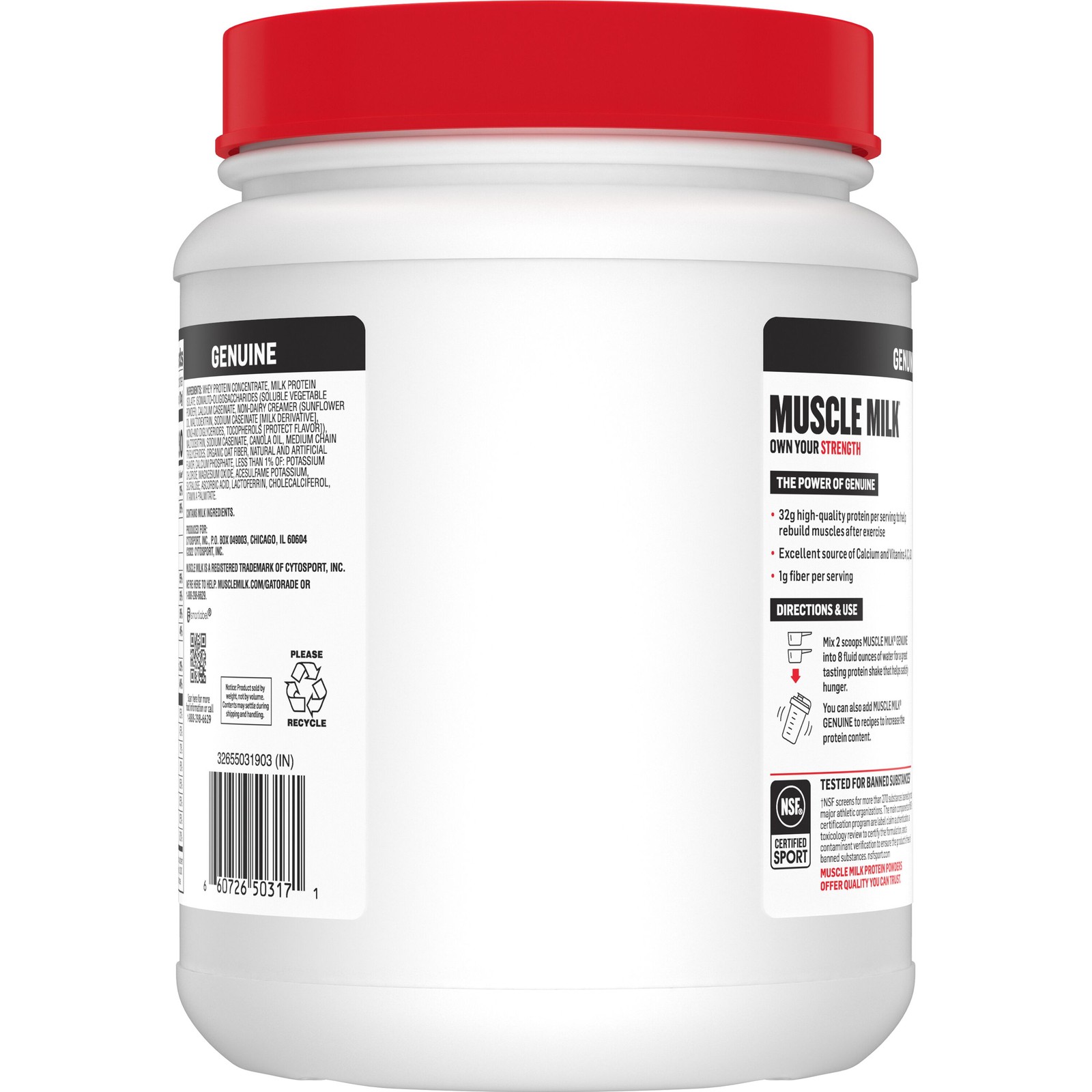 Vanilla Protein Powder 32g 1.9lb 30.9oz Genuine