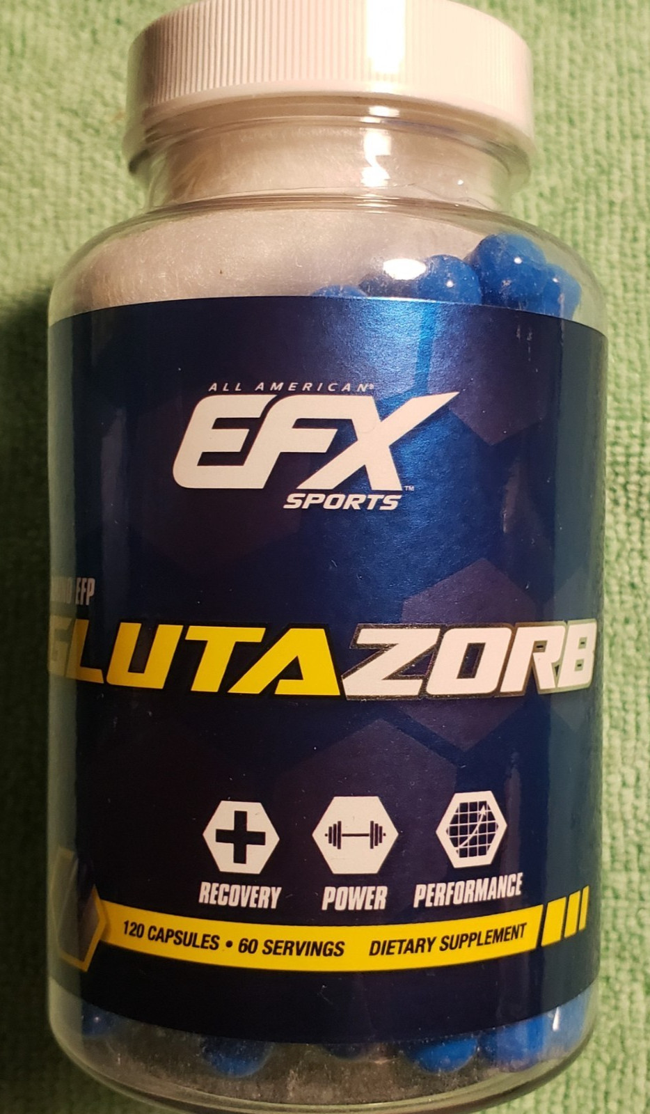 EFX Sports – GLUTAZORB Amino EFP – 120 Capsules / 60 Servings – Exp 10/2026