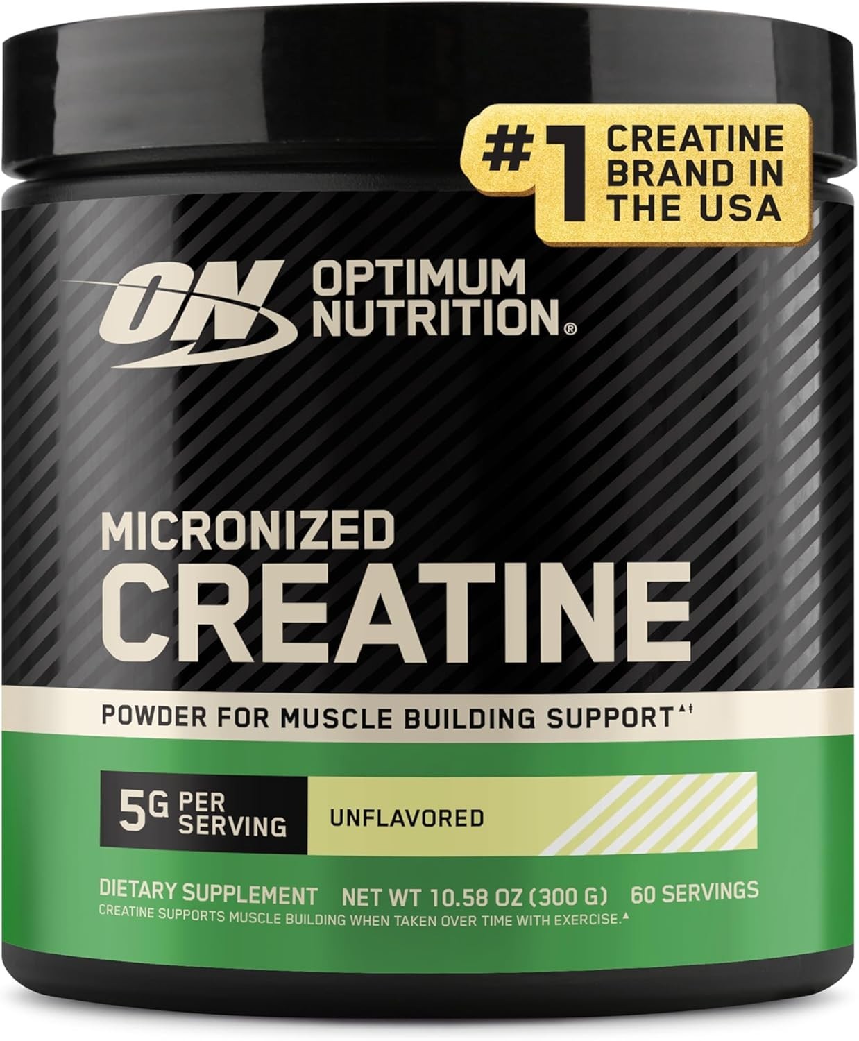 Micronized Creatine Monohydrate Powder, 5g/Serv, Banned Substance Tested