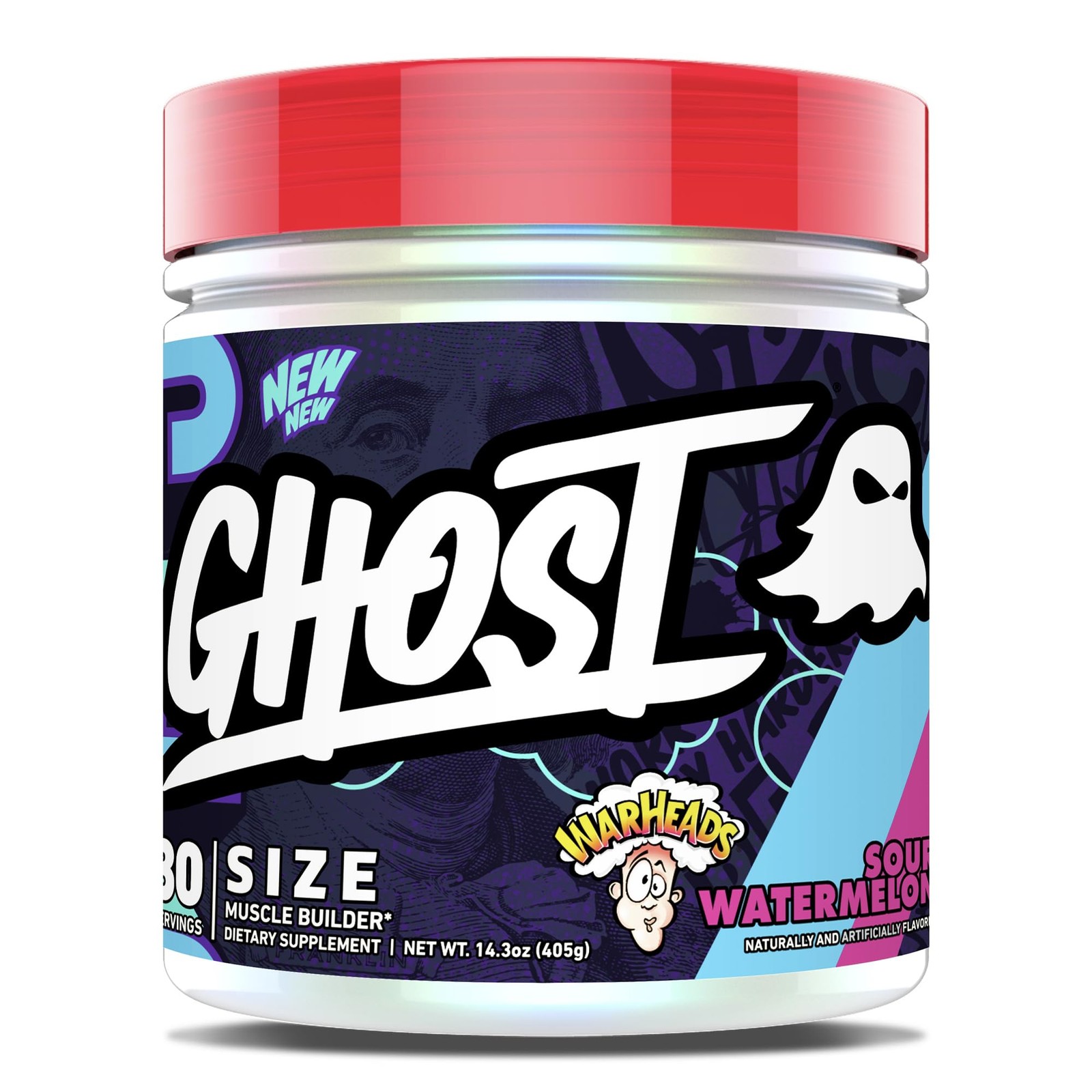 GHOST Size Muscle Builder Dietary Supplement – 14.3 Ounce (Pack of 1)