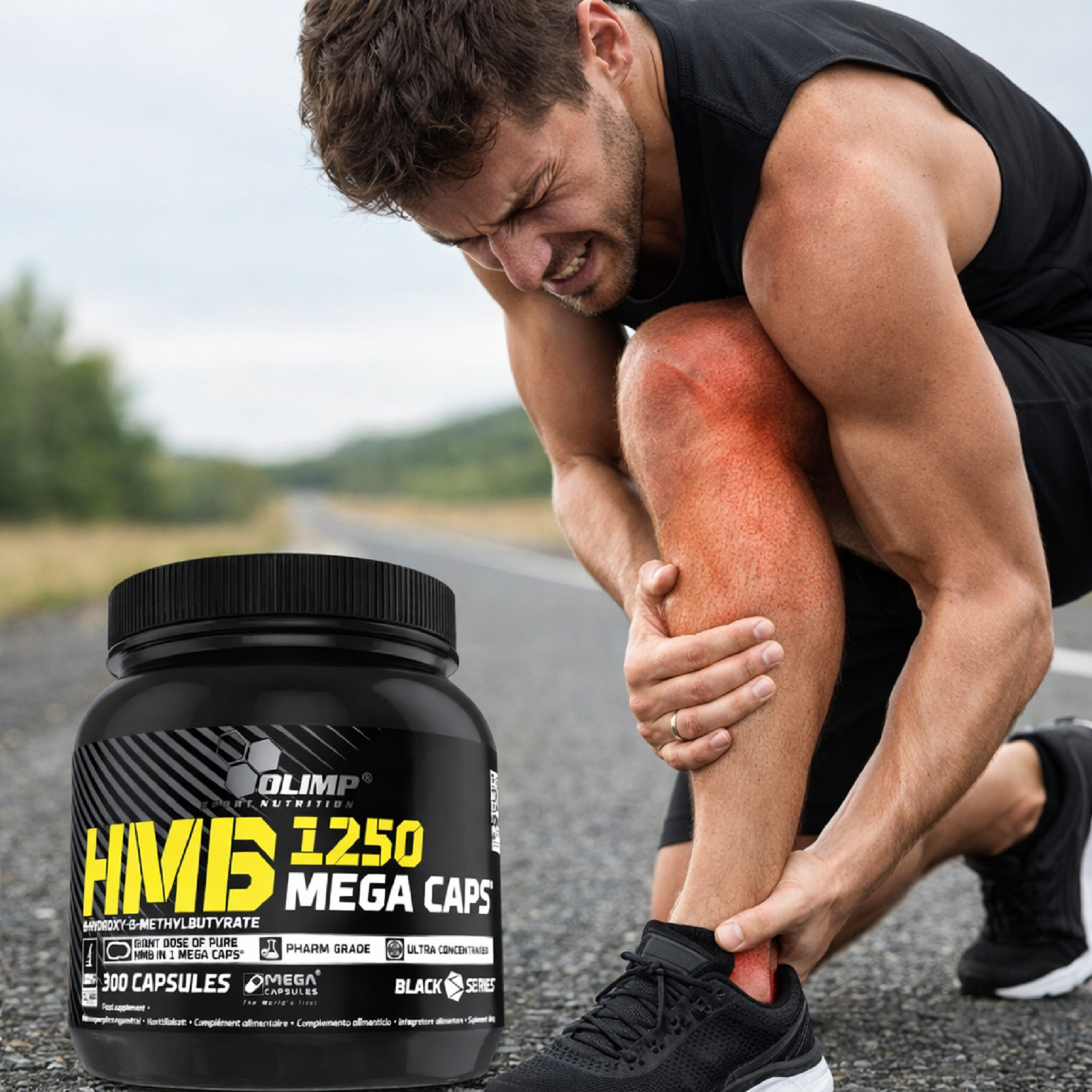 HMB 1250 MEGA CAPS 300 – Build muscle mass, lose fat, TOP quality, GIANT DOSE