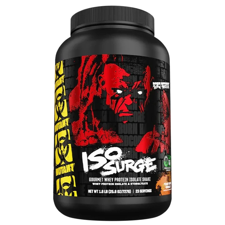 Mutant Iso Surge Hardcore Iso 100% Whey Protein Isolate 1.6lb/23svg 6 Flavors