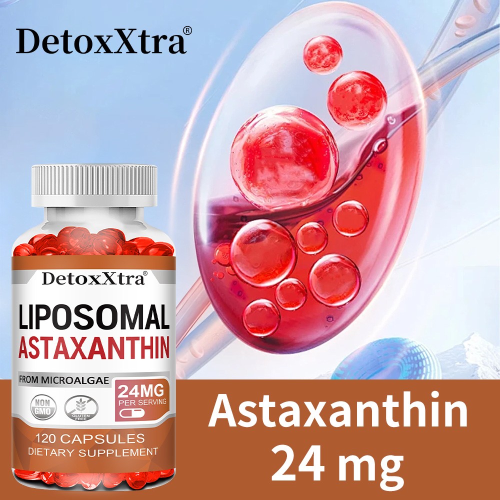Liposomal Astaxanthin Supplement,120 Capsules,Joint,Eye,Skin And Immune