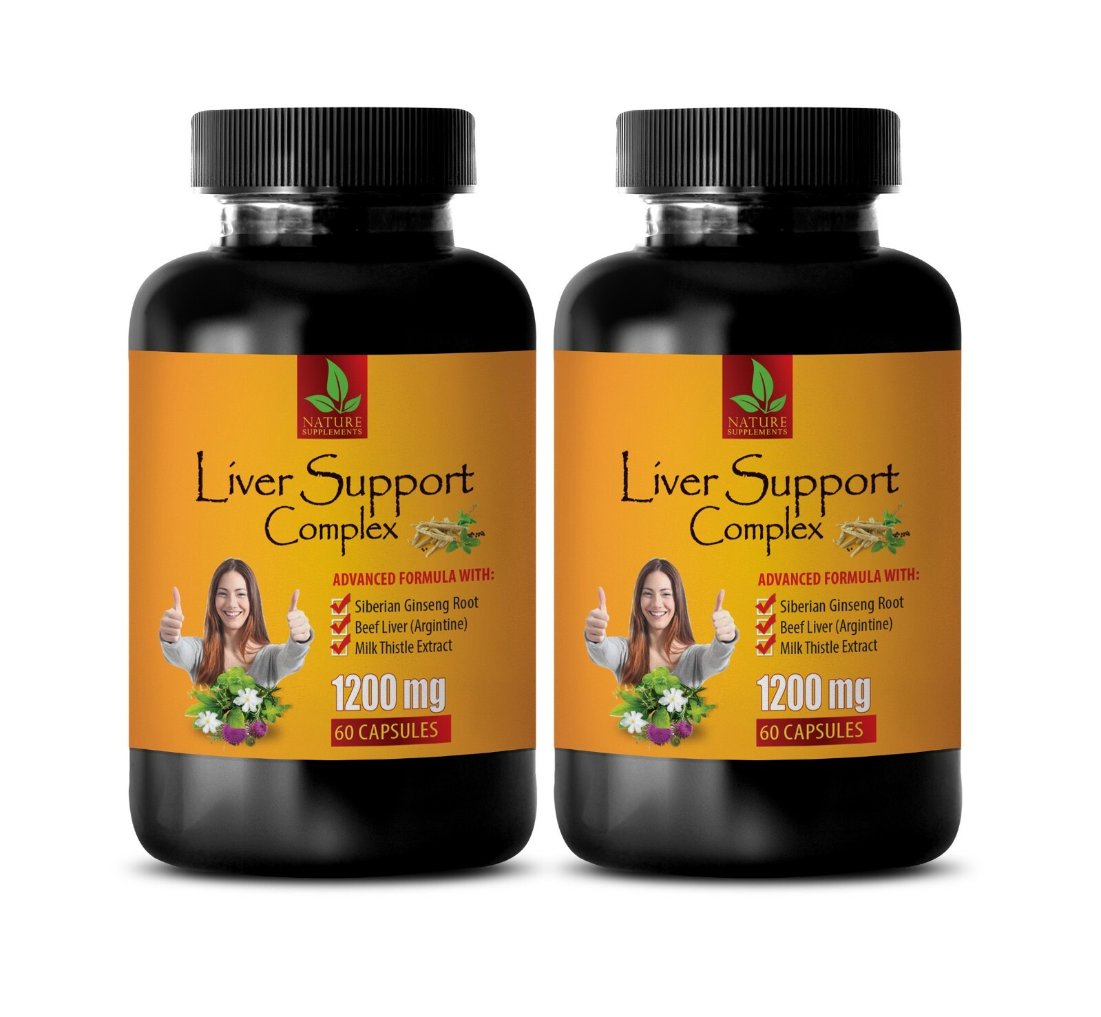 liver detox – LIVER SUPPORT COMPLEX – sport supplements – 2 Bottles 120 Capsules