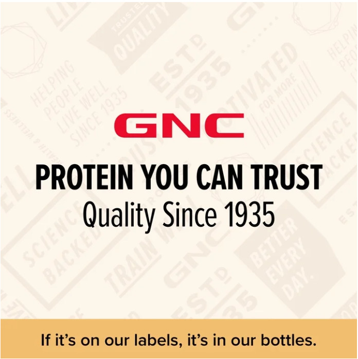 GNC Whey Protein Powder, Creamy Vanilla, 16 Servings