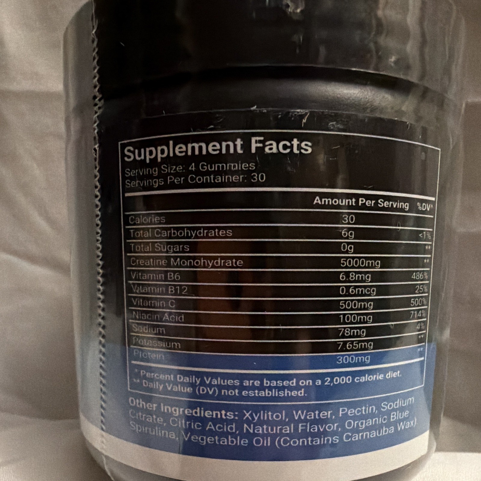 Premium Select Creatine Monohydrate Gummies 5000mg Blueberry 120 Count