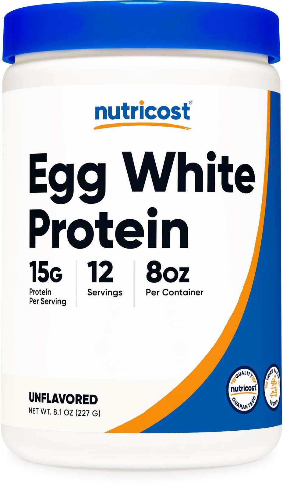 Nutricost Egg White Protein Powder 8oz (Unflavored) – 8.1 Ounce (Pack of 1)