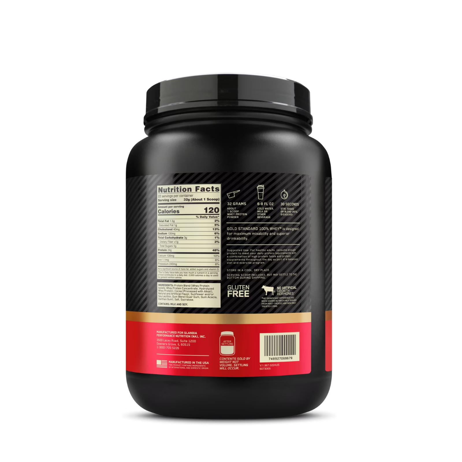 Optimum Nutrition, Gold Standard 100% Whey Protein Powder, Girl Scout Thin Mint