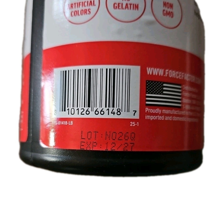 Force Factor Creatine Gummies 150gummy Creatine Monohydrate Muscle Gain 5g Dose