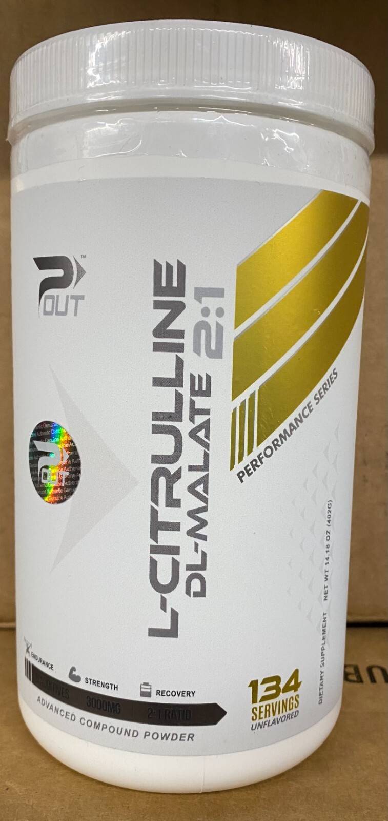 P-Out Performance Series L-Citrulline – 134 Servings, Made in USA NEW