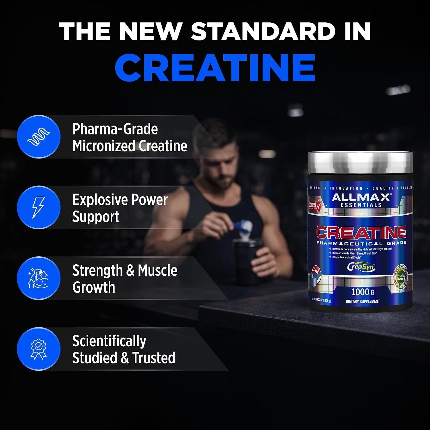 ALLMAX Nutrition – Creatine Monohydrate, Creatine Powder for Strength 2.20ibs
