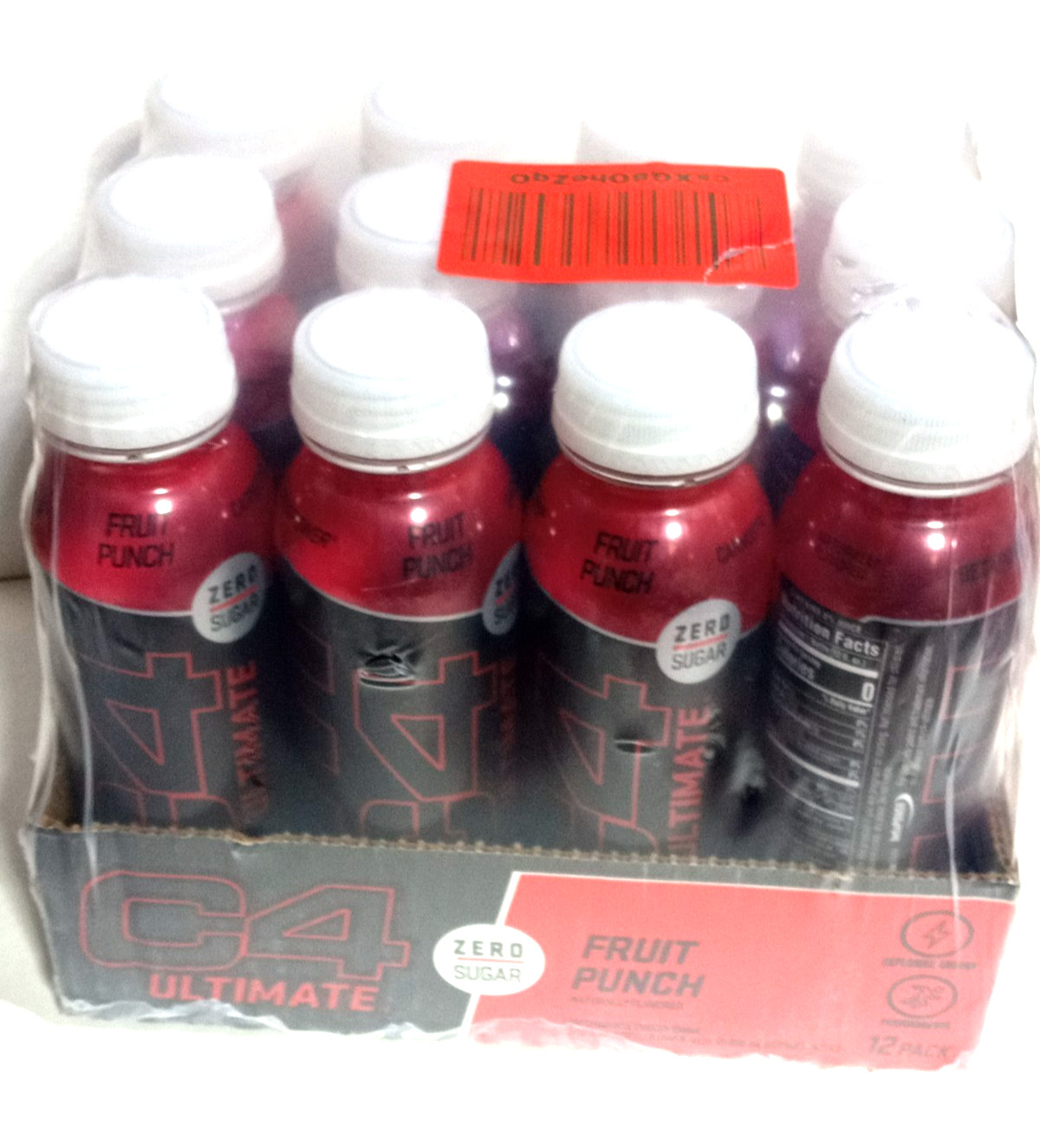 C4 Ultimate 300Mg Caffeine Sugar Free Energy Drink Fruit Punch Pre Workout Case