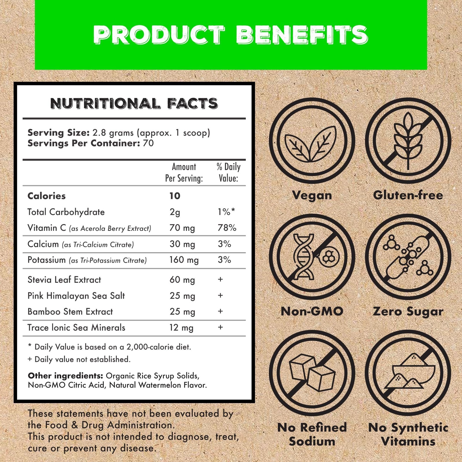 Superieur Electrolyte Powder Packets – Vegan 14 Servings, 14 Servings