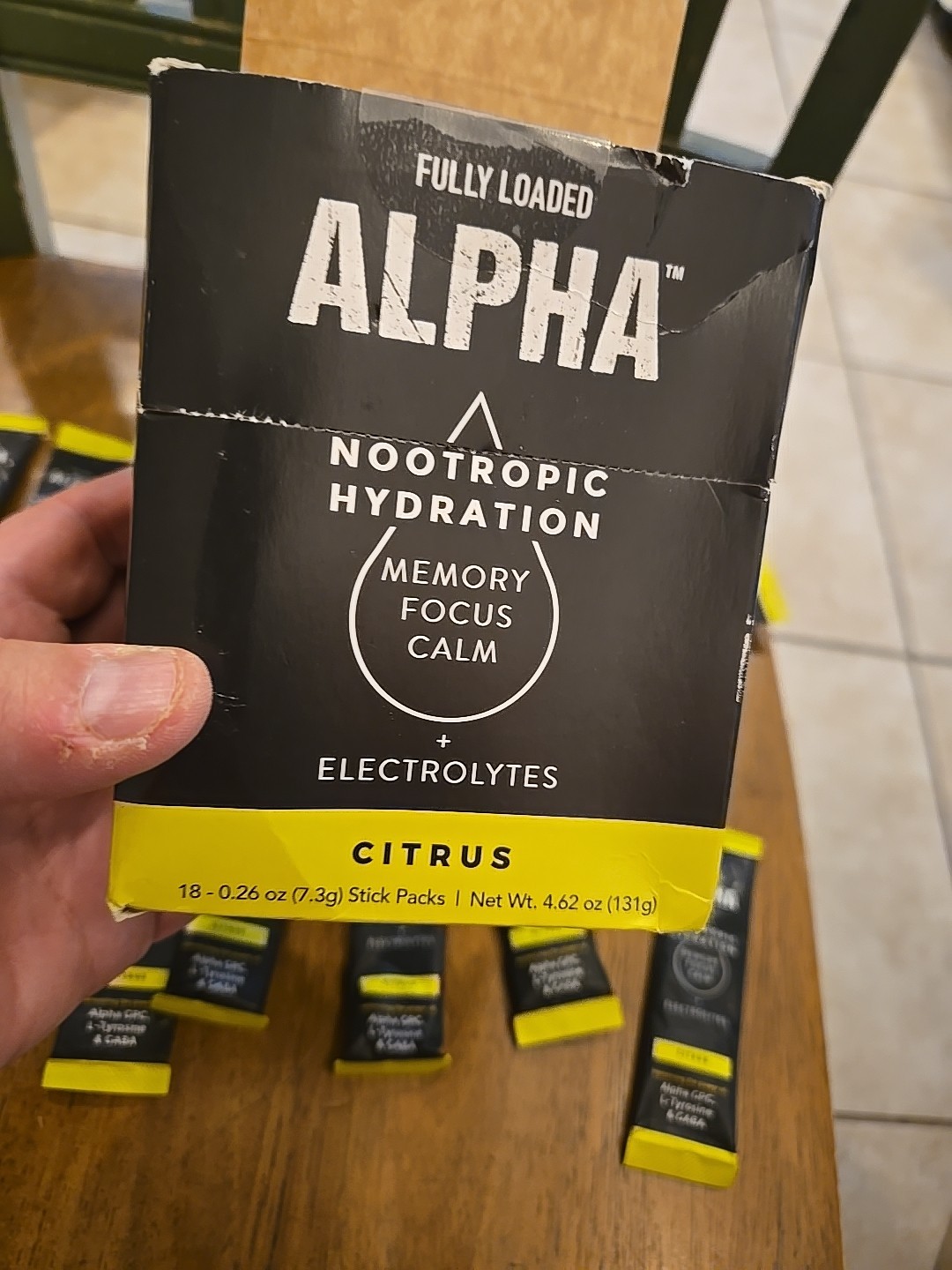 Fully Loaded Alpha Fuel Nootropic Hydration Memory Calm +;Electrolytes Citrus