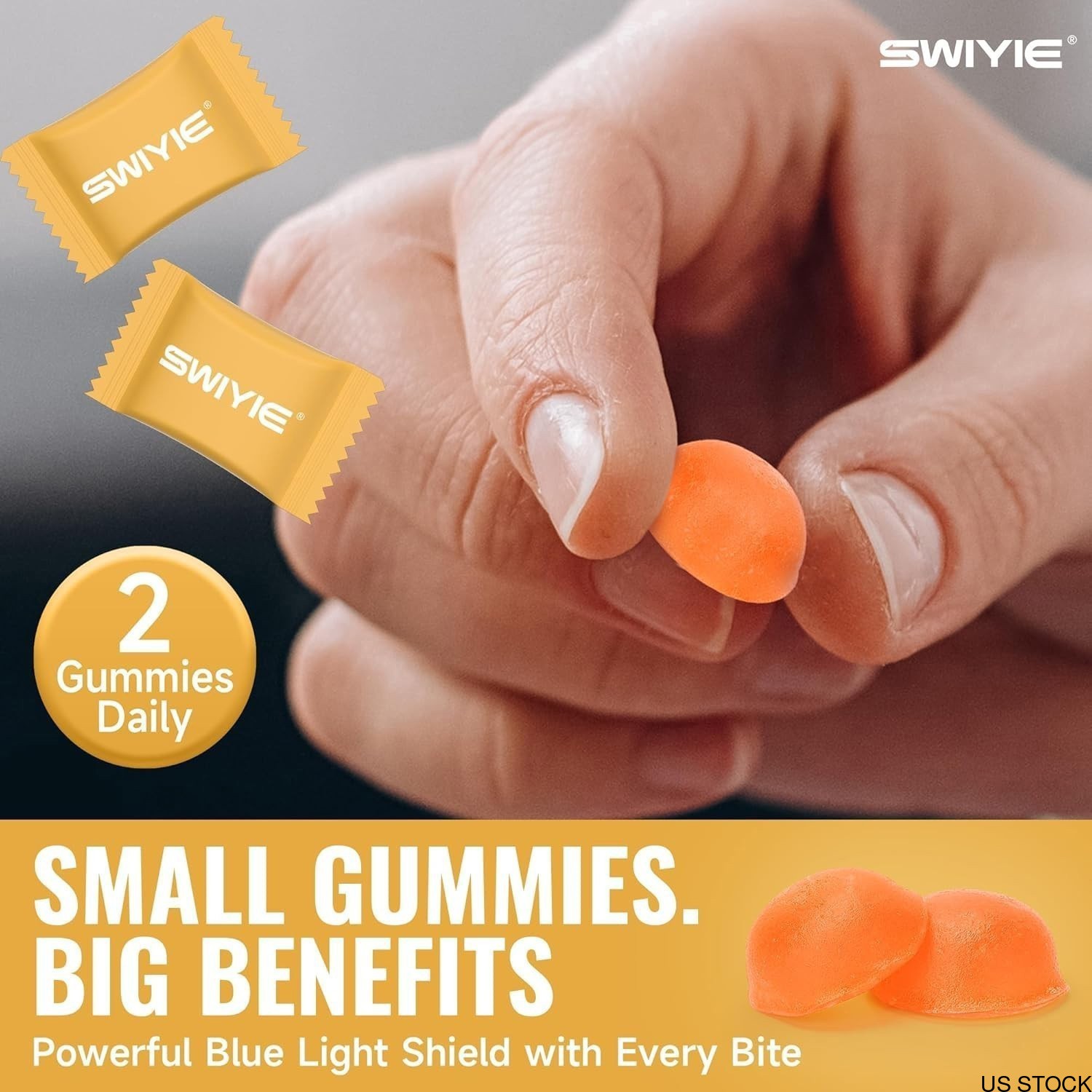 20mg Lutein + 4mg Zeaxanthin Gummies | Natural Flavor Eye Health Supporting