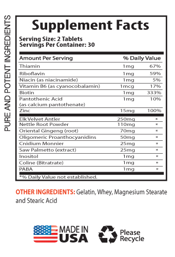 Increases Sexual Performance Caps – Elk Velvet Antler Complex 550mg – IGF-3 2B