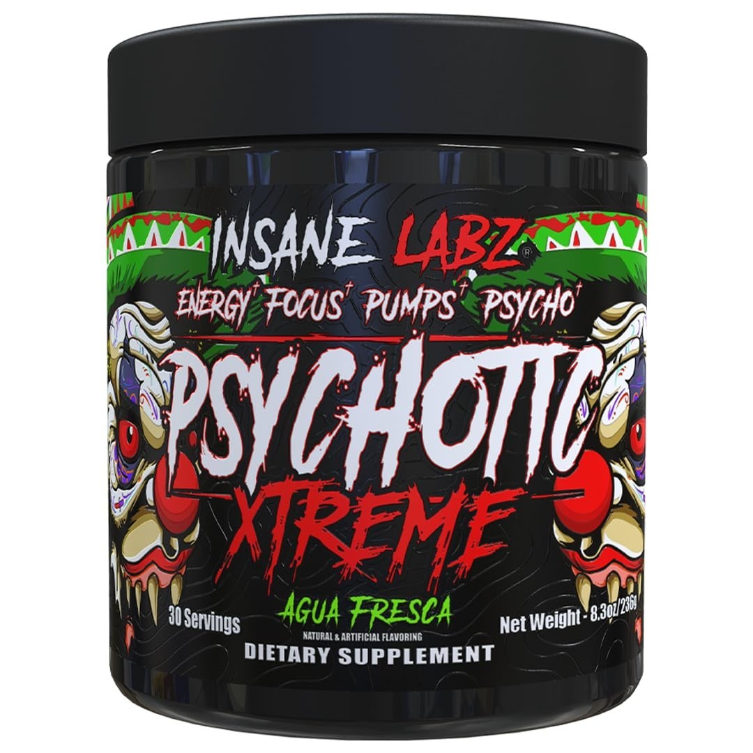 High-Stimulant Pre Workout Powder – Extreme Energy, Focus & Endurance, 30 Servin