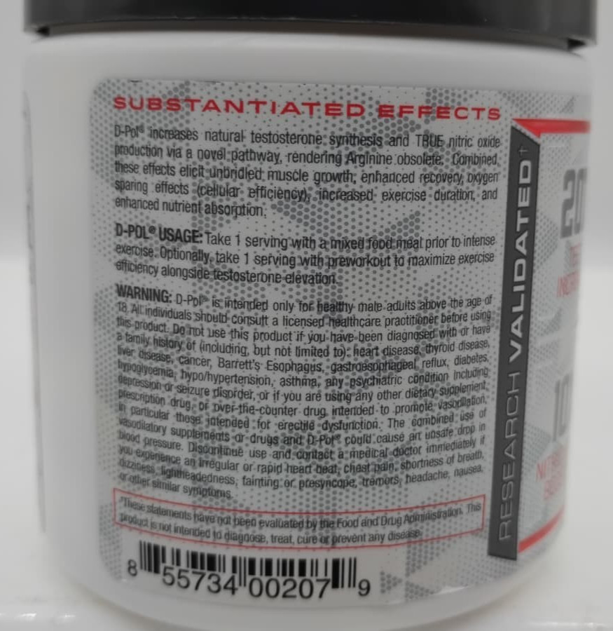 Purus Labs DPOL – Strength – Muscle Builder – Test Booster – Libido – 90 Tablets