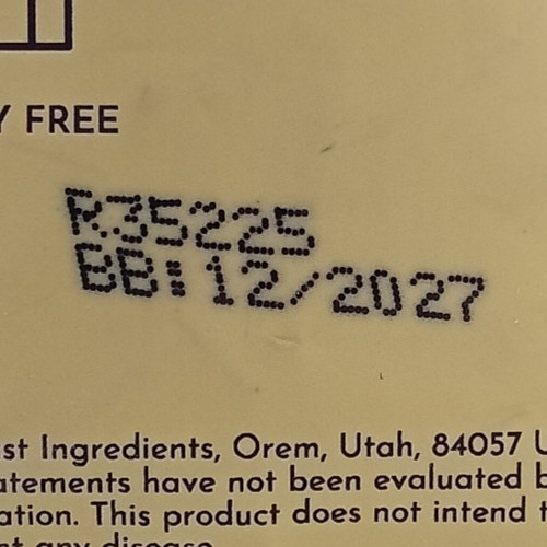Just Ingredients Protein Powder BB 12/27