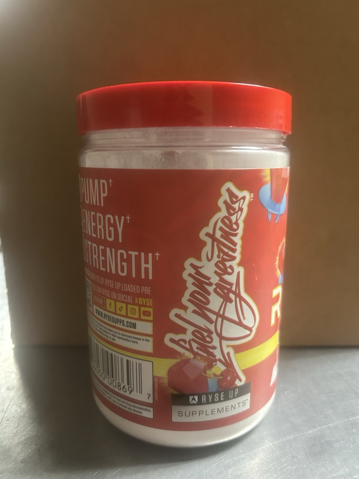 Ryse Loaded Pre Workout Supplement – Cherry Ring Pop – Size: 15.1oz EXP 1/2028