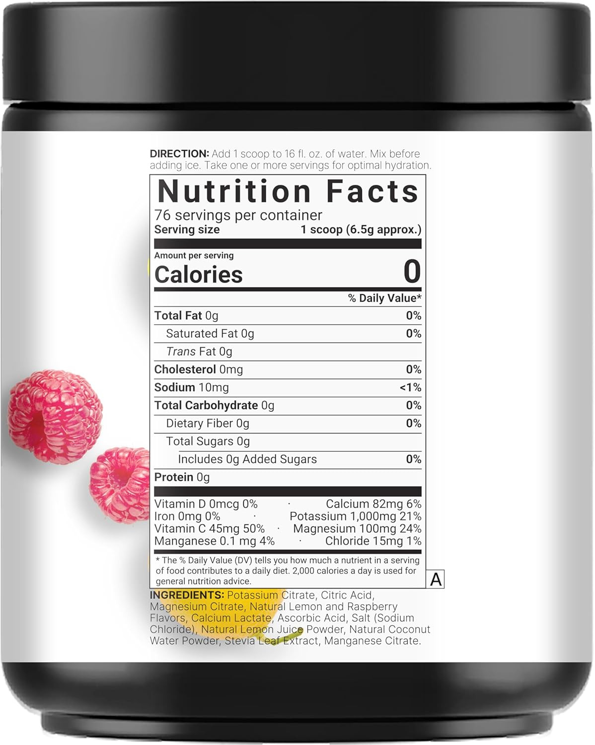 Electrolytes Powder – 500 G – Hydration Support with Essential Minerals – Energy