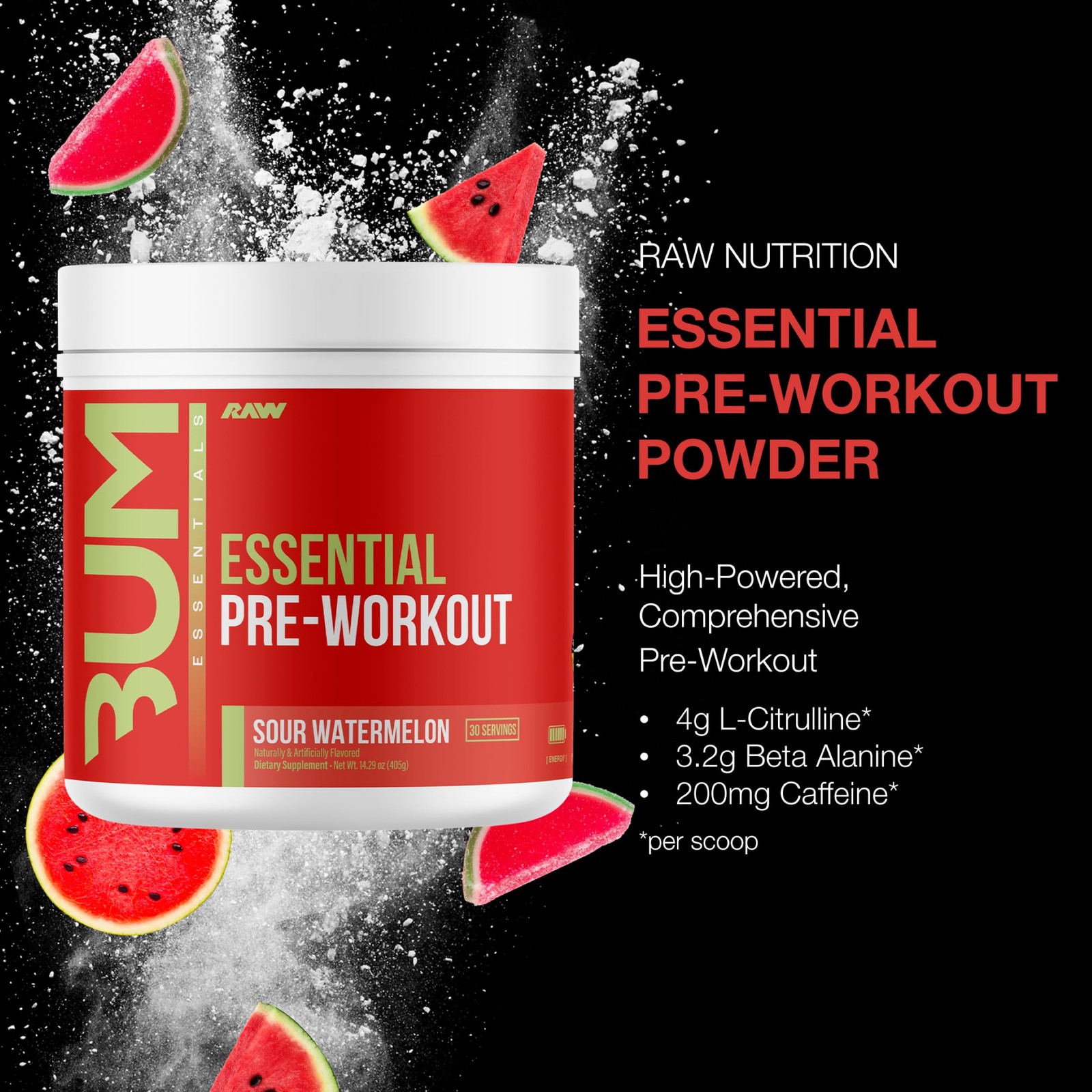 Raw Essential Powder – Sports Nutrition Supplement For Men –