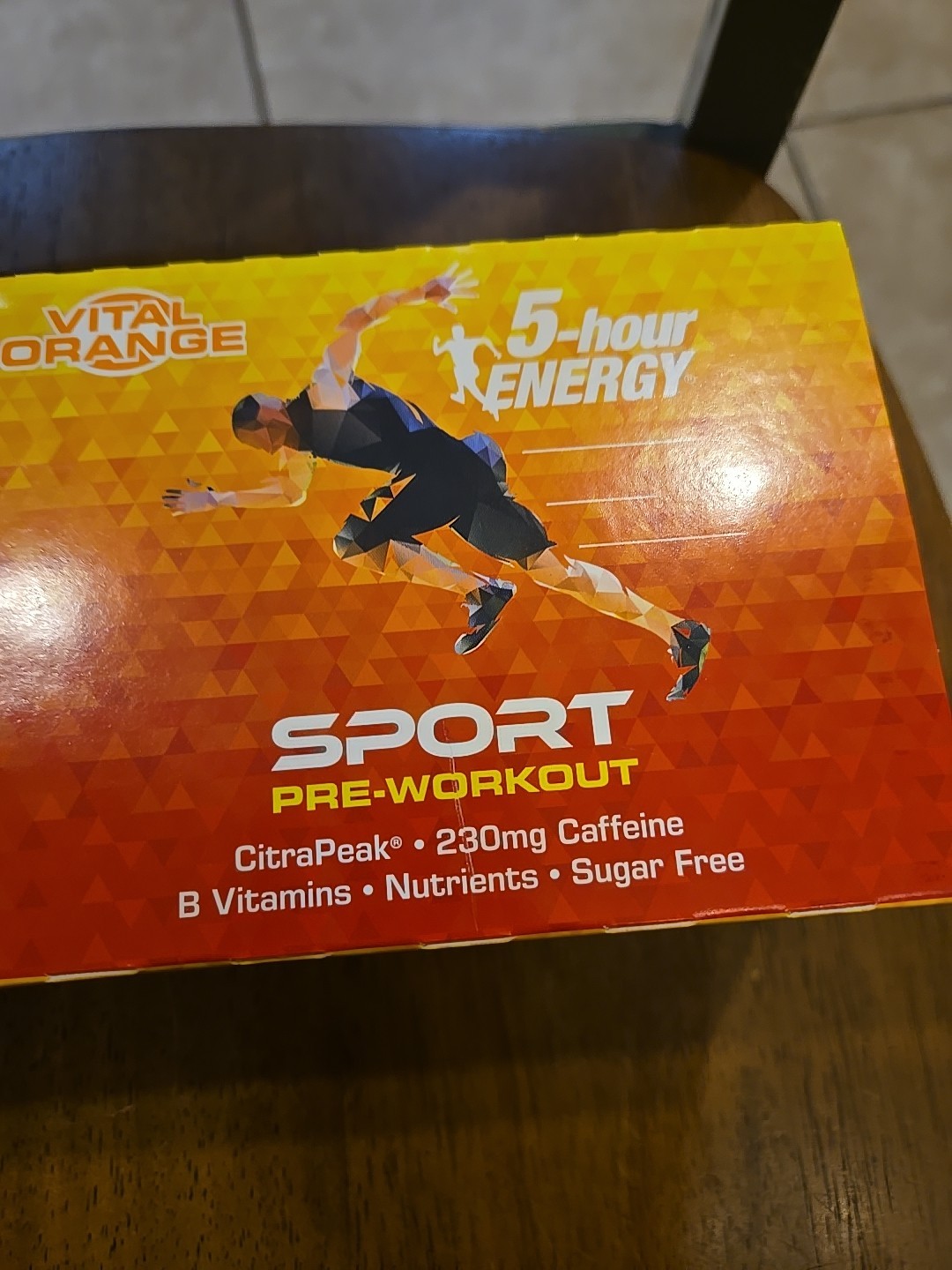 New Lot (2) x 5-Hour Energy Sport Pre-Workout Vital Orange 6-Pack Exp 10/30/2026
