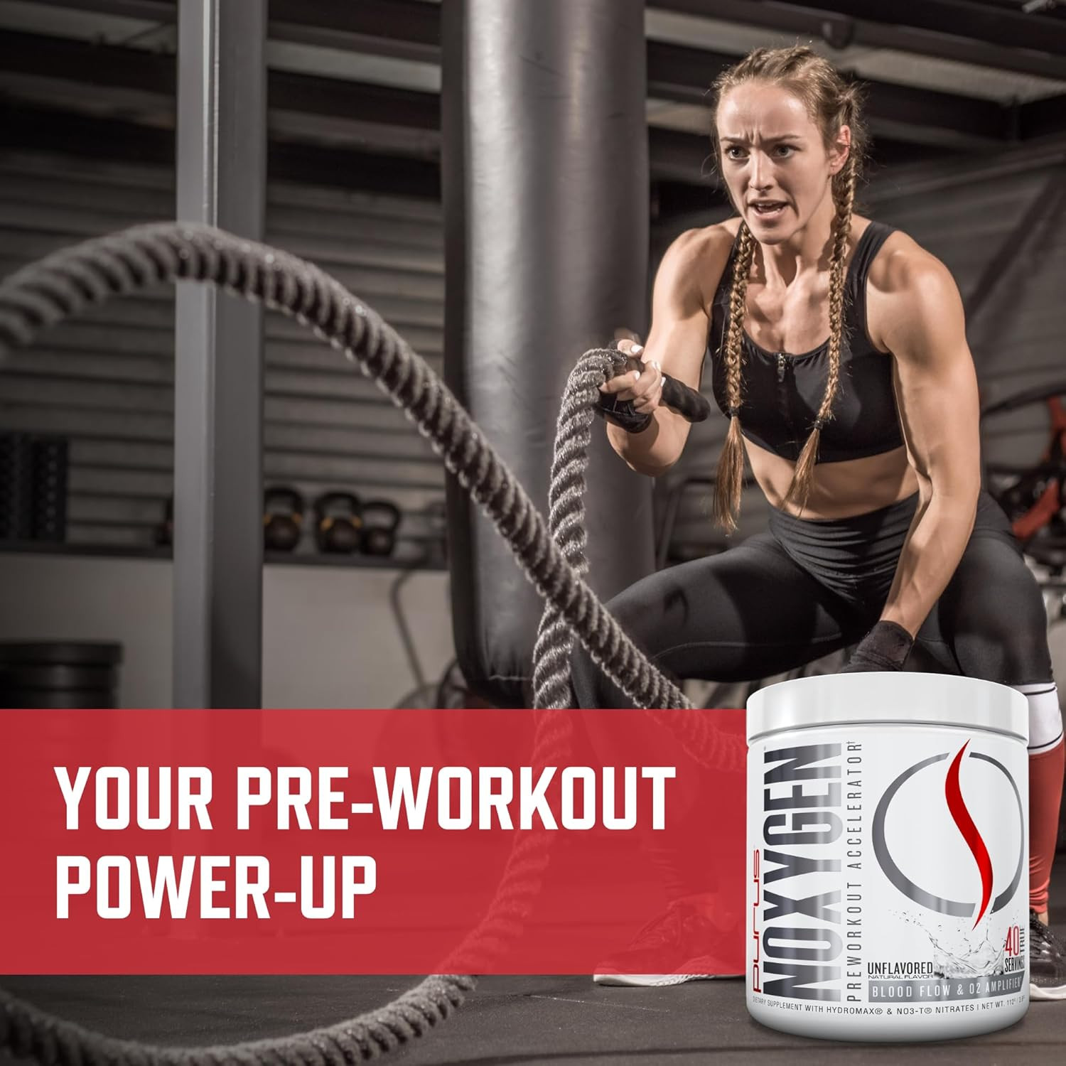 Noxygen Powder Pre-Workout Accelerator | Nitric Oxide Booster & Oxygen Amplifier