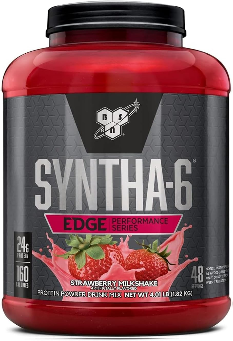 SYNTHA-6 EDGE Protein Powder, Strawberry Flavored Powder with Hydrolyzed Whey, M