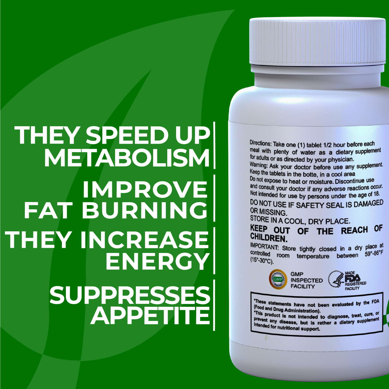 FAT BURNER – Weight Loss* – Metabolism Boost* – Localized Fat – 60 Tab