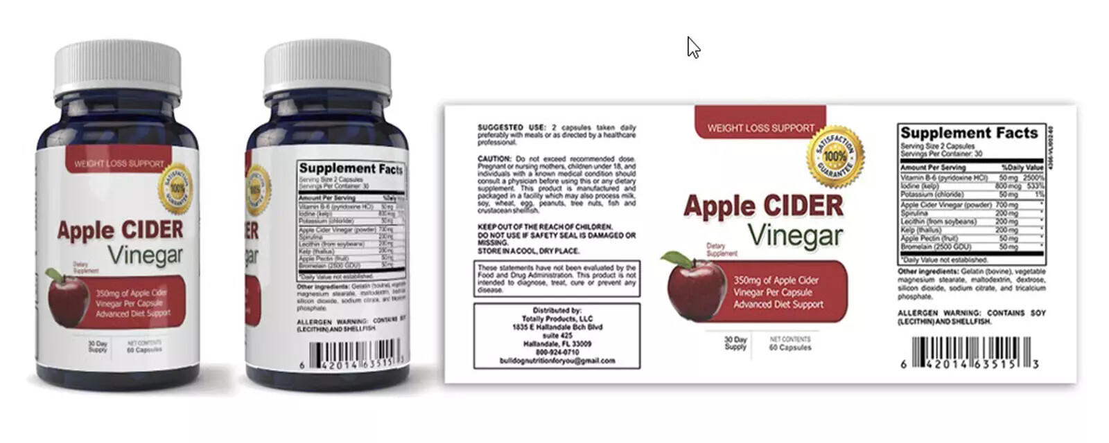 Amino Acids Muscle Support Supplement & Apple Cider Vinegar Weight Management