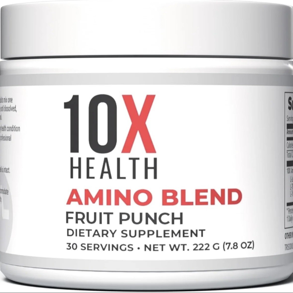 10X Amino Blend – Fruit Punch EAA + BCAA Powder